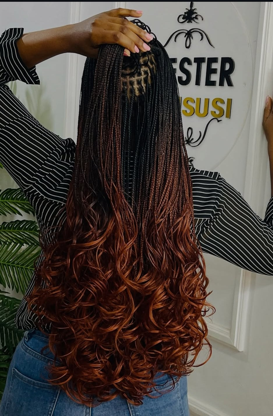 Extension de tresse bouclée FRENCH CURLS Couleur: BUG/ Gold Longueur:30