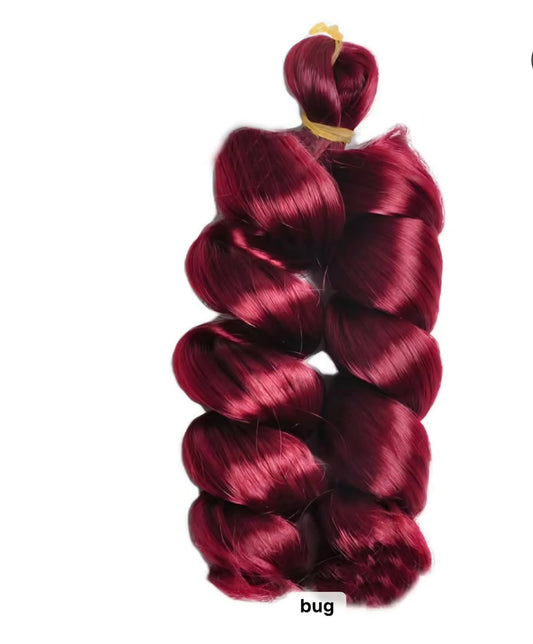 Extension de tresse bouclée Couleur: Burgundy