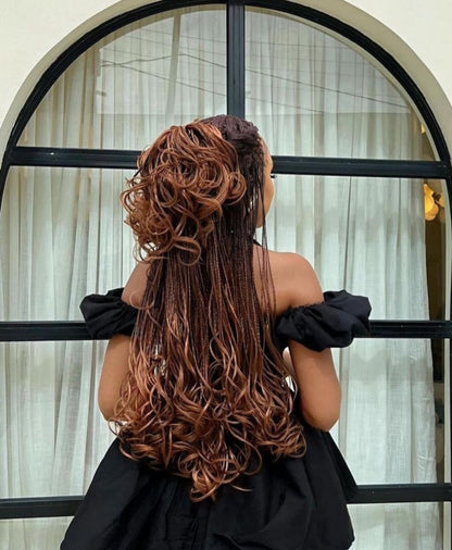 Extension de tresse bouclée FRENCH CURLS Couleur: Ginger Longueur:30